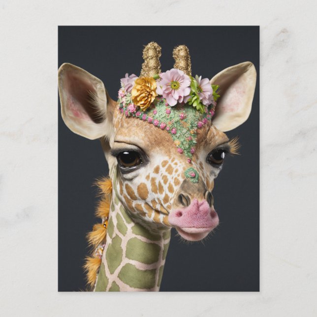 Cartão Postal Girafa Custa (Frente)