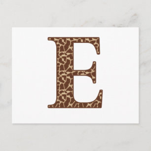Cartão Postal Girafa E