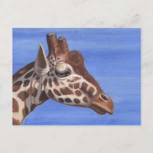 Cartão Postal Girafa Pensiva