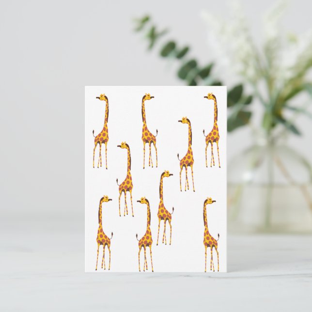 Cartão Postal Girafas (Em pé/Frente)