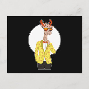 Cartão Postal Girafas Cute Safari Legal Design presente