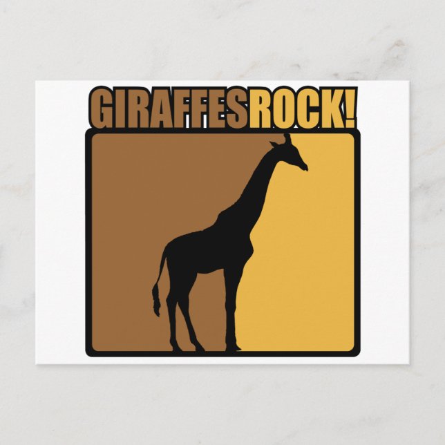 Cartão Postal Girafas Rock! (Frente)