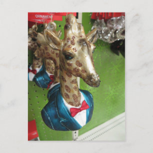 Cartão Postal Giraffe Head