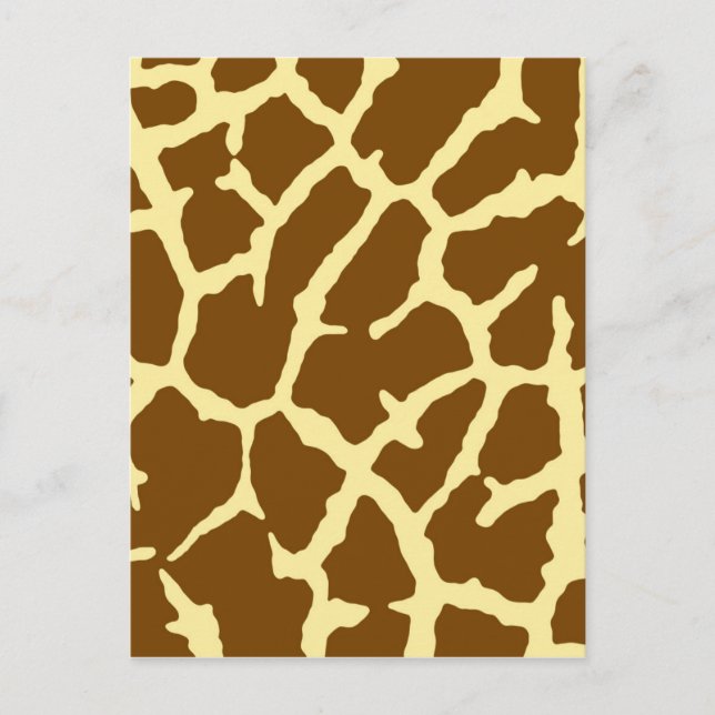 Cartão Postal Giraffe Impressão (Frente)