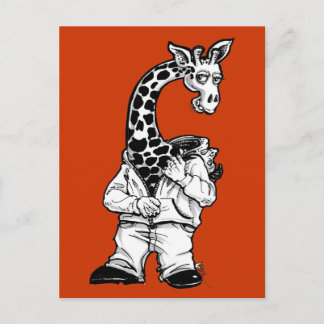 Cartão Postal Giraffe-Suit