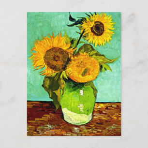 Cartão Postal Girassóis de Van Gogh (3)