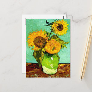 Cartão Postal Girassóis de Vincent van Gogh (3).