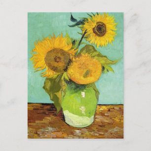 Cartão Postal Girassóis por Van Gogh