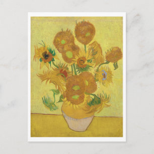 Cartão Postal Girassóis por Vincent Van Gogh