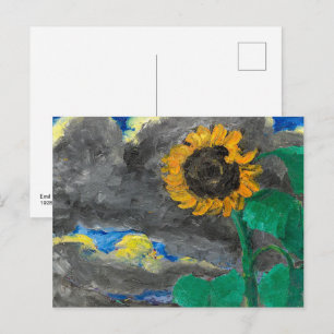 Cartão Postal Girassol Emil Nolde