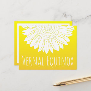 Cartão Postal girassol equinox vernal
