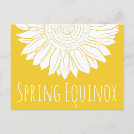 Cartão Postal girassol primavera equinox