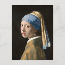 Cartão Postal Girl with the pearl earring - Johannes Vermeer