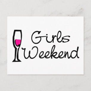 Cartão Postal Girls Weekend Wine