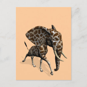 Cartão Postal Girphant Ou Eleffe