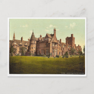Cartão Postal Girton College, Cambridge, Inglaterra vintage Phot