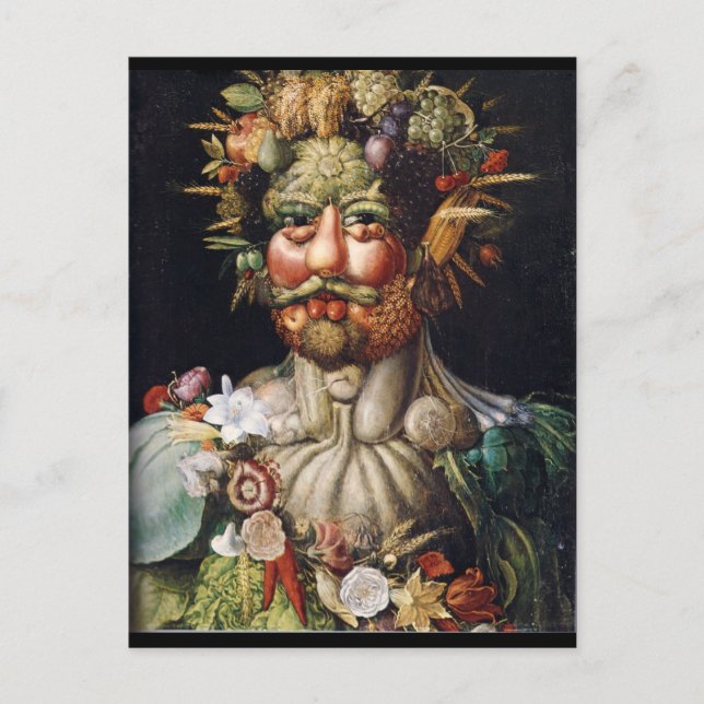 Cartão Postal Giuseppe Arcimboldo Vegetable Man (Vertumnus) (Frente)