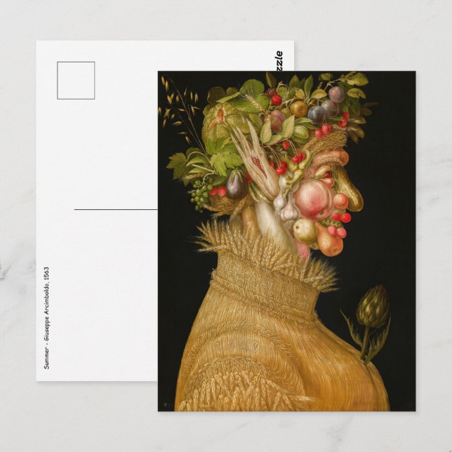 Cartão Postal Giuseppe Arcimboldo - Verão (Frente/Verso)