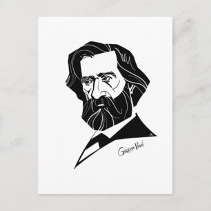 Cartão Postal Giuseppe Verdi