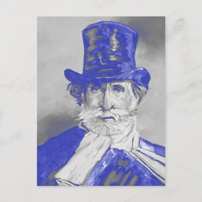 Cartão Postal Giuseppe Verdi (Frente)