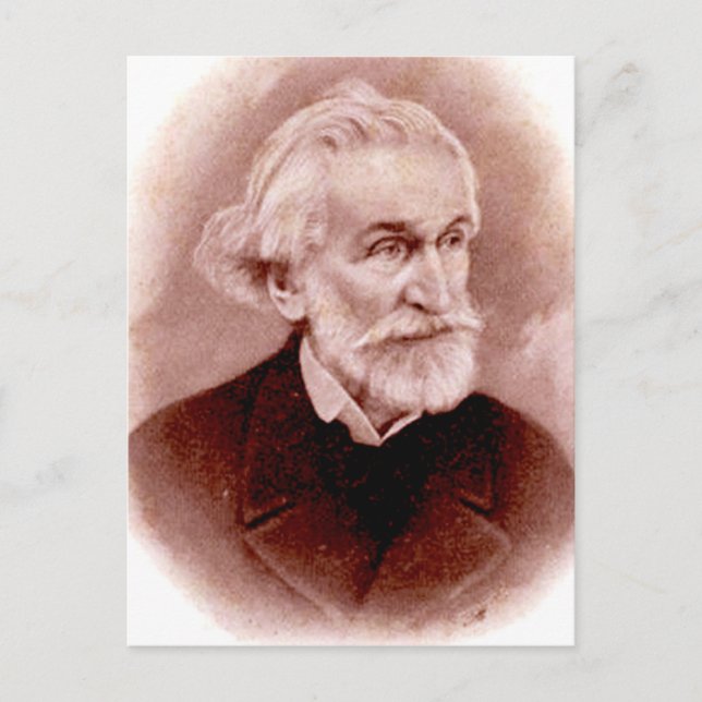 Cartão Postal GIUSEPPE VERDI (retrato do início dos anos 1900 -  (Frente)