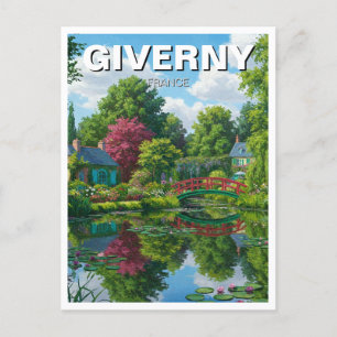 Cartão Postal Giverny France Viagem