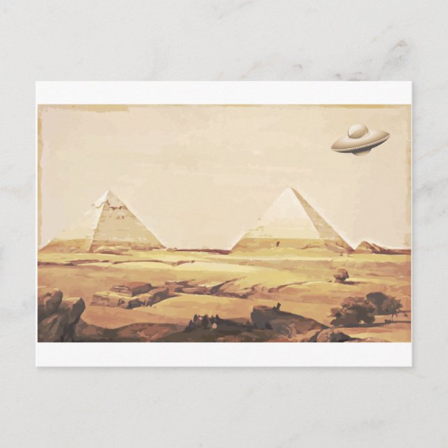 Cartão Postal Giza Spaceship (Frente)