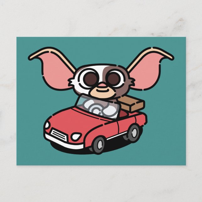 Cartão Postal Gizmo | Cute Comic Driver (Frente)