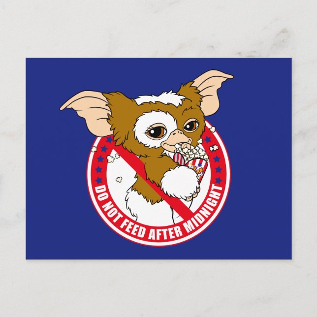 Cartão Postal Gizmo | Do Not Feed After Midnight (Frente)