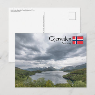 Cartão Postal Gjervalen Noruega