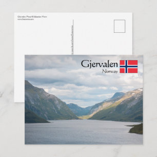Cartão Postal Gjervalen Norway