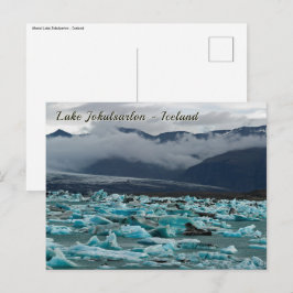 Cartão Postal Glacial Lake Jokulsarlon - Islândia