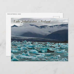Cartão Postal Glacial Lake Jokulsarlon - Islândia