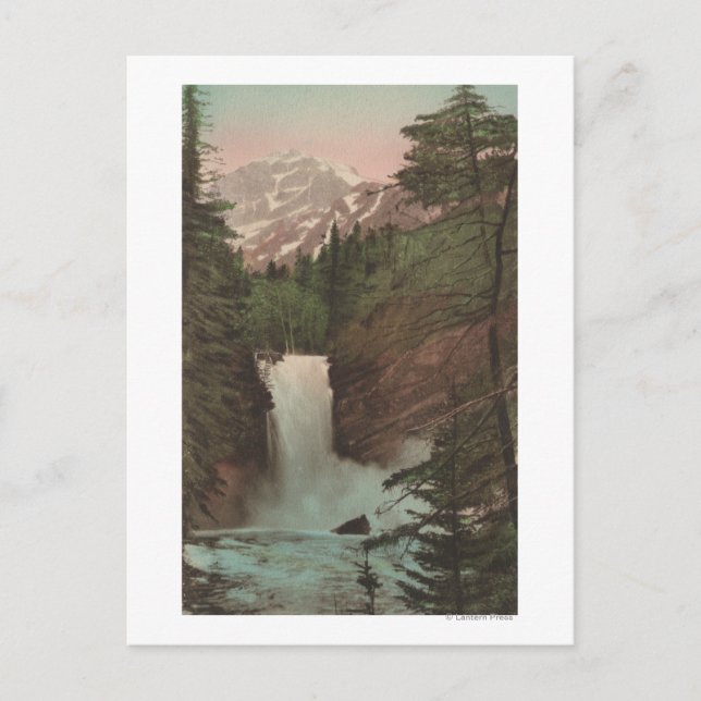 Cartão Postal Glaciar, MTVView do Glaciar de Quedas de Truque, M (Frente)