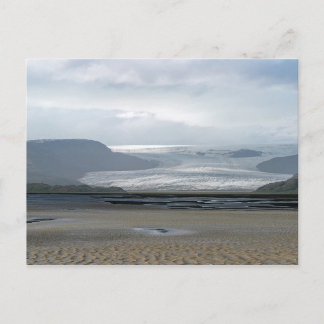 Cartão Postal Glaciar no Parque Nacional de Vatnajokull - Islând (Frente)