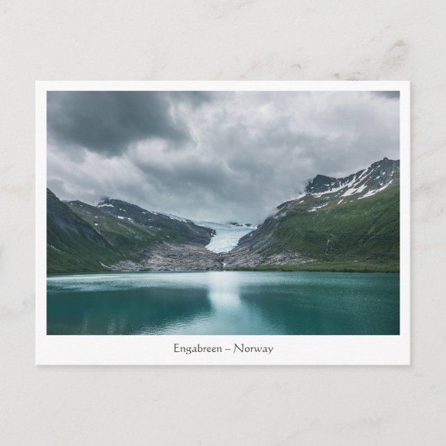 Cartão Postal Glaciar Svartisen Noruega (Frente)