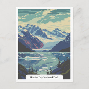 Cartão Postal Glacier Bay National Park, Alaska EUA