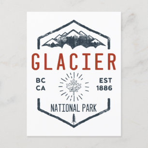Cartão Postal Glacier National Park Canada Vintage aflita
