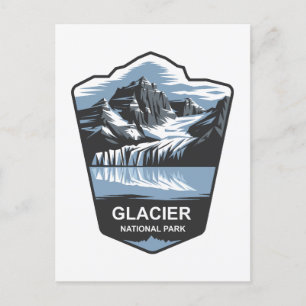 Cartão Postal Glacier National Park Emblem