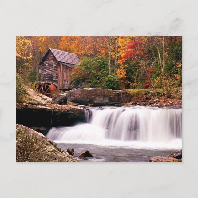 Cartão Postal Glade Creek Grist Mill (Frente)