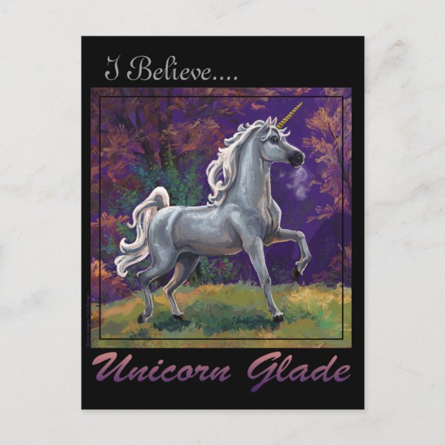 Cartão Postal Glade Unicorn (Frente)