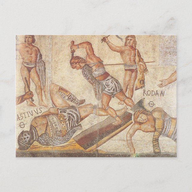 Cartão Postal Gladiadores (Frente)