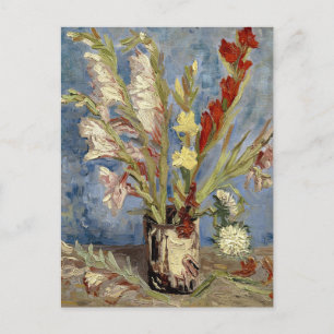 Cartão Postal Gladioli e China Asters   Vincent van Gogh