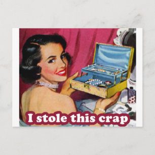 Cartão Postal Glam Kleptomania