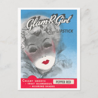Cartão Postal Glam R Girl