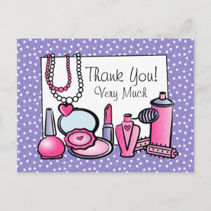 Cartão Postal Glamor Girl Birthday (Pd)