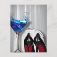 glamour martini cocktail girl stilletos