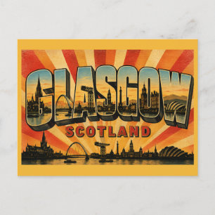 Cartão Postal Glasgow Escócia Clyde Arc