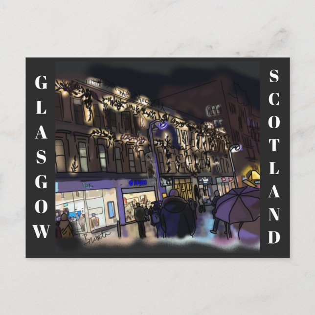 Cartão postal Glasgow scotland (Frente)