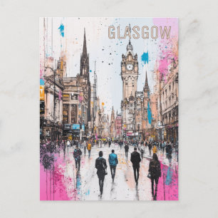 Cartão Postal Glasgow Scotland Viagem